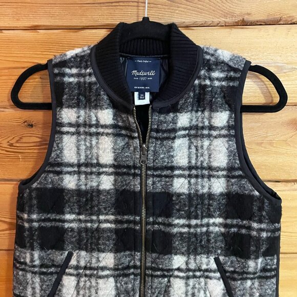 MADEWELL Reversible Vest in Copeland Plaid XS - Picture 3 of 7